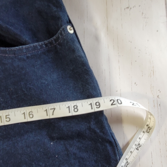Jordache Dark Blue Wash High Rise Waisted Mom Jeans Tappered Leg Women's Size 12 - Picture 15 of 16